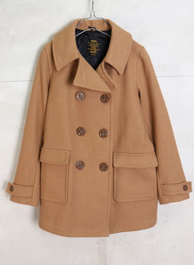 (Made in U.S.A.) FIDELITY wool pea coat