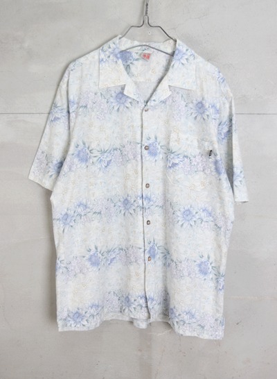 (Made in JAPAN) § linen blend hawaiian shirt