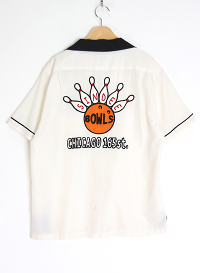 HOUSTON embroidery bowling shirt