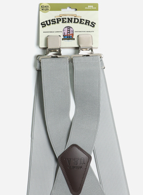 Wide Suspender / Clip / Grey