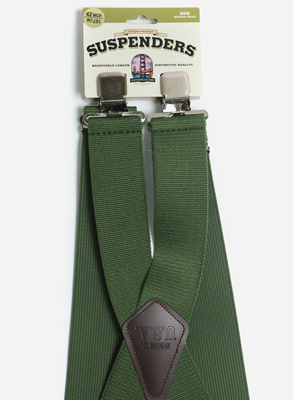 Wide Suspender / Clip / Khaki