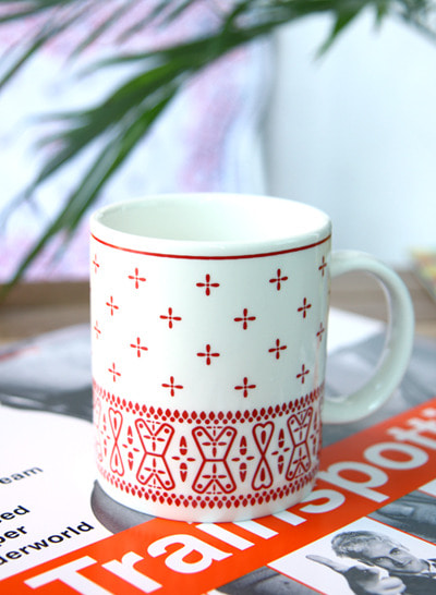 BANDANNA ceramics mug(red)