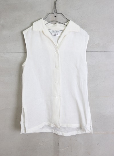 (Made in ITALY) MAX MARA linen blouse