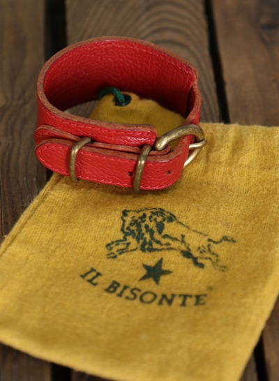 (Made in ITALY) IL BISONTE leather bracelet