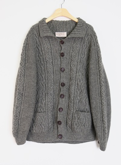 (Made in IRELAND) INVERALLAN wool knit jacket