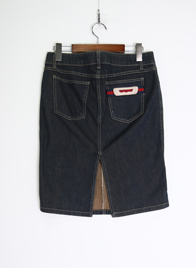 (Made in ITALY) GUCCI denim skirt