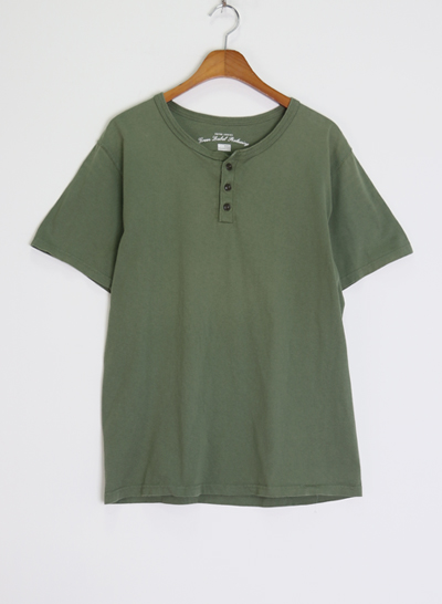 (Made in JAPAN) GREEN LABEL RELAXING by UNITED ARROWS henley neck t shirt