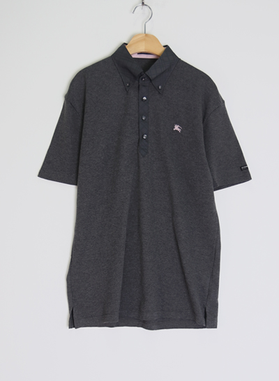 (Made in JAPAN) BURBERRY BLACK LABEL pique shirt