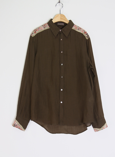 (Made in JAPAN) PAUL SMITH linen shirt
